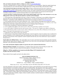 Foreign Limited Liability Partnership Statement of Qualification - Minnesota, Page 4