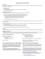 Form BT-EX (State Form 55115) Business Exemption Application - Indiana, Page 2