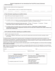 Form IFTA-1A (State Form 54049) International Fuel Tax Agreement Application - Indiana, Page 3