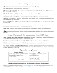 Form MCFT-1 (State Form 53994) Intrastate Motor Carrier Fuel Tax Annual Permit Application - Indiana, Page 4