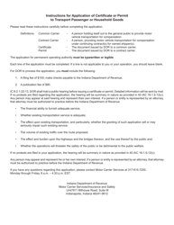 Form 700 (State Form 50215) Application for Permanent Authority to Transport Passenger or Household Goods - Indiana, Page 5