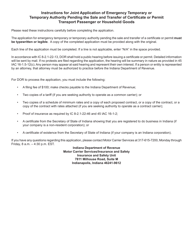 Form 711 (State Form 50226) Joint Application for Emergency or Temporary Authority to Transport Passenger or Household Goods - Indiana, Page 5