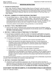 Form DHCS1011 Convulsive Treatments Administered - Quarterly Report - California, Page 2