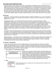 Document preview: Instructions for State Form 46021 Sales Disclosure Form - Indiana