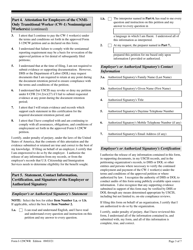 USCIS Form I-129CWR Semiannual Report for CW-1 Employers, Page 3
