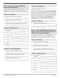 USCIS Form I-130A Supplemental Information for Spouse Beneficiary, Page 4