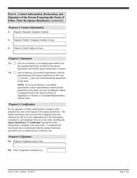 USCIS Form I-130A Supplemental Information for Spouse Beneficiary, Page 5