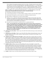 Instructions for USCIS Form I-130, I-130A, Page 7