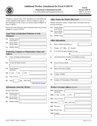 USCIS Form I-129CW Petition for a CNMI-Only Nonimmigrant Transitional Worker, Page 11