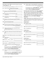 USCIS Form I-129CW Petition for a CNMI-Only Nonimmigrant Transitional Worker, Page 12