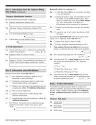 USCIS Form I-129CW Petition for a CNMI-Only Nonimmigrant Transitional Worker, Page 2
