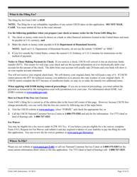 Instructions for USCIS Form I-601 Application for Waiver of Grounds of Inadmissibility, Page 19
