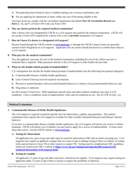 Instructions for USCIS Form I-693 Report of Medical Examination and Vaccination Record, Page 9