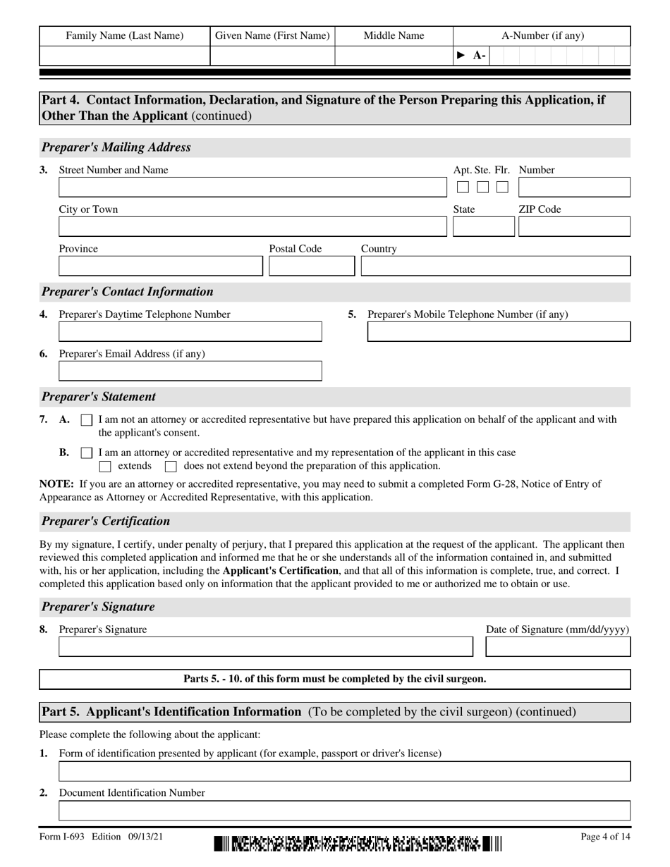USCIS Form I-693 - Fill Out, Sign Online and Download Fillable PDF ...