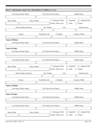 USCIS Form I-929 Petition for Qualifying Family Member of a U-1 Nonimmigrant, Page 5