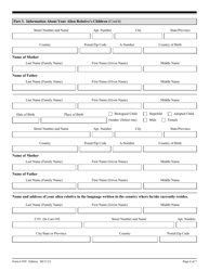 USCIS Form I-929 Petition for Qualifying Family Member of a U-1 Nonimmigrant, Page 6
