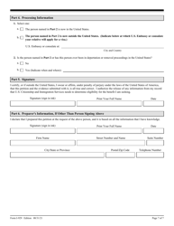 USCIS Form I-929 Petition for Qualifying Family Member of a U-1 Nonimmigrant, Page 7