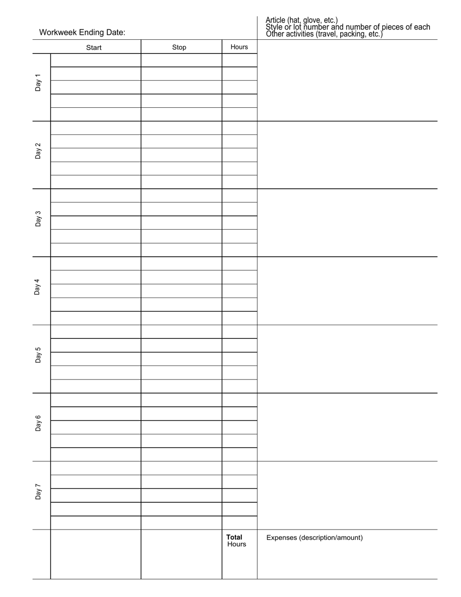 Form WH-75 Homeworker Handbook, Page 14