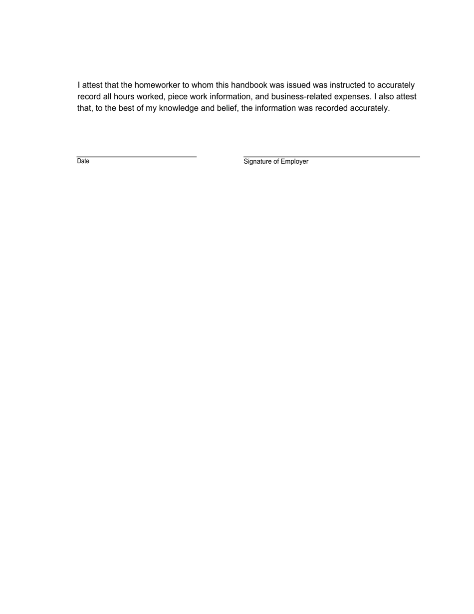 Form WH-75 Homeworker Handbook, Page 19