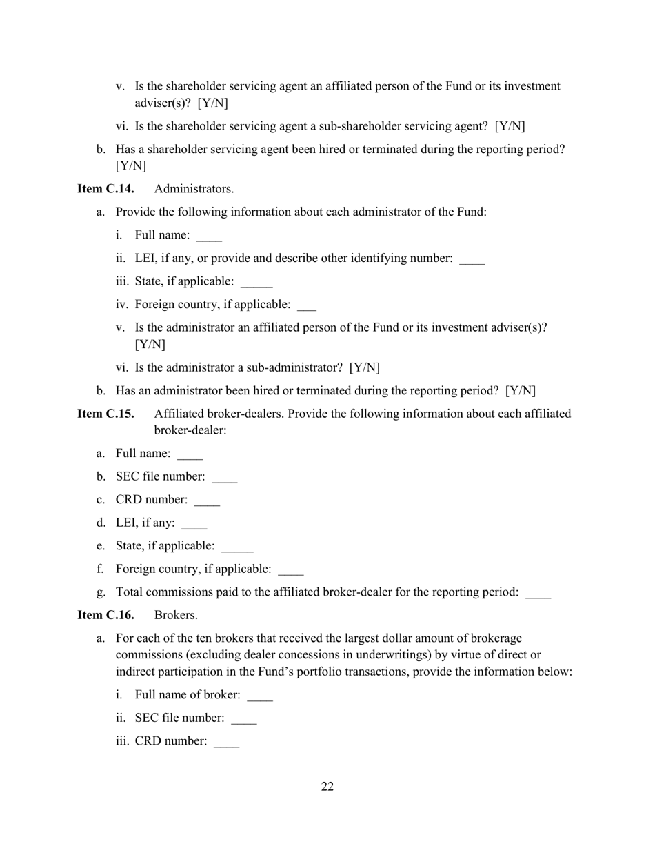 SEC Form 2846 (N-CEN) Annual Report for Registered Investment Companies, Page 23