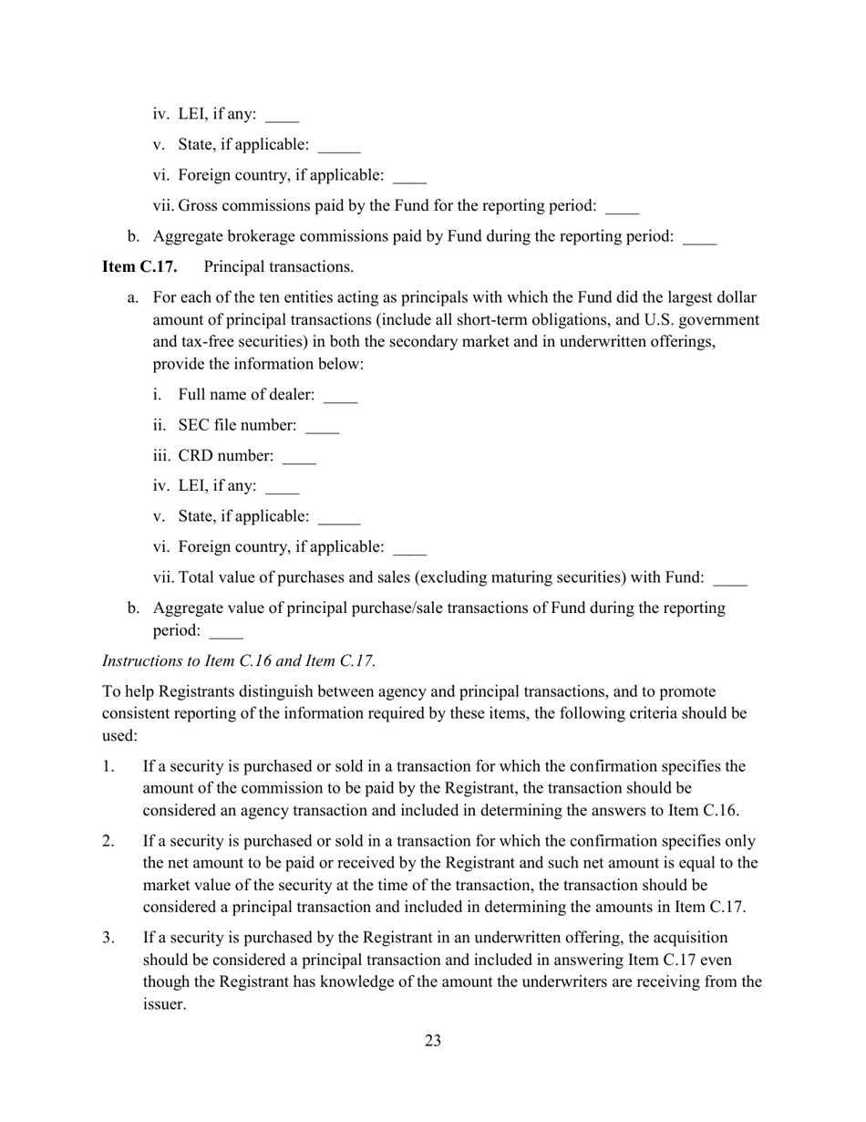SEC Form 2846 (N-CEN) Annual Report for Registered Investment Companies, Page 24