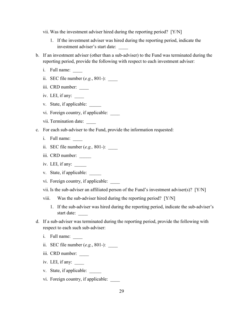 SEC Form 2846 (N-CEN) Annual Report for Registered Investment Companies, Page 30