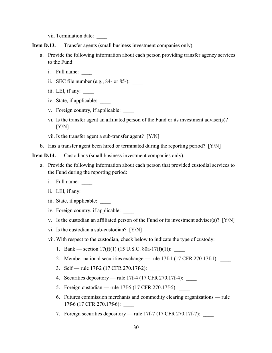 SEC Form 2846 (N-CEN) Annual Report for Registered Investment Companies, Page 31
