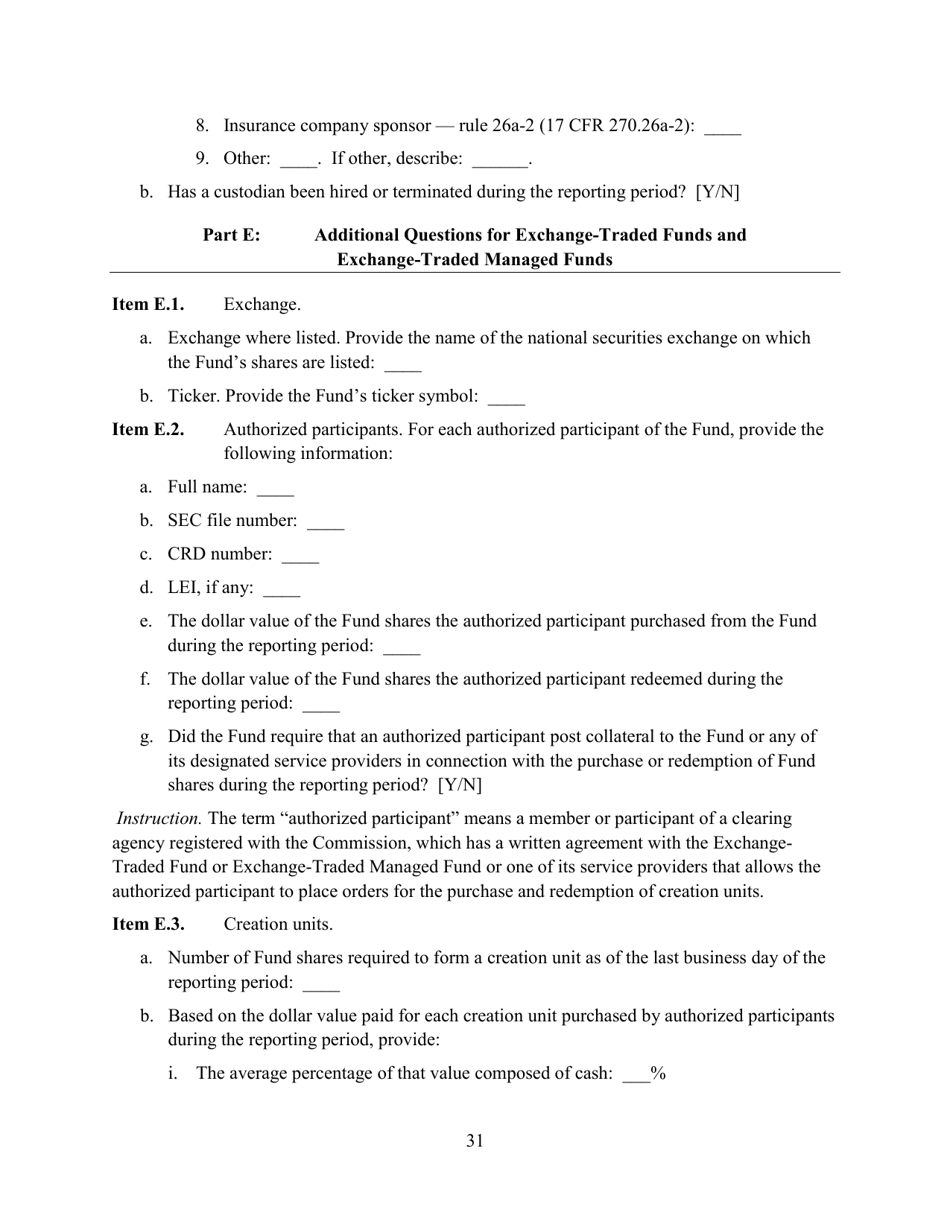 SEC Form 2846 (N-CEN) Annual Report for Registered Investment Companies, Page 32