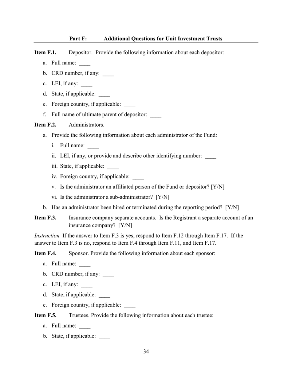 SEC Form 2846 (N-CEN) Annual Report for Registered Investment Companies, Page 35
