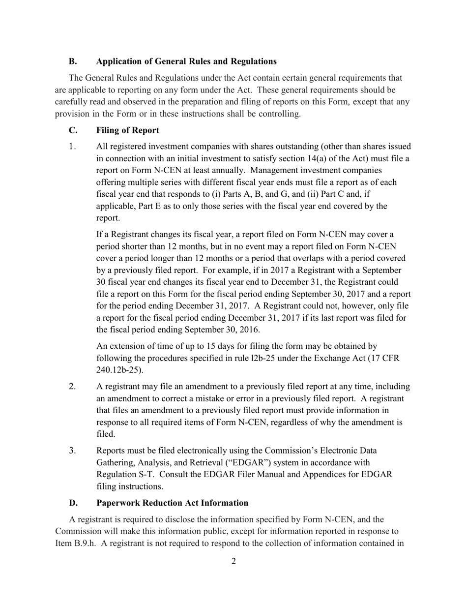 SEC Form 2846 (N-CEN) Annual Report for Registered Investment Companies, Page 3