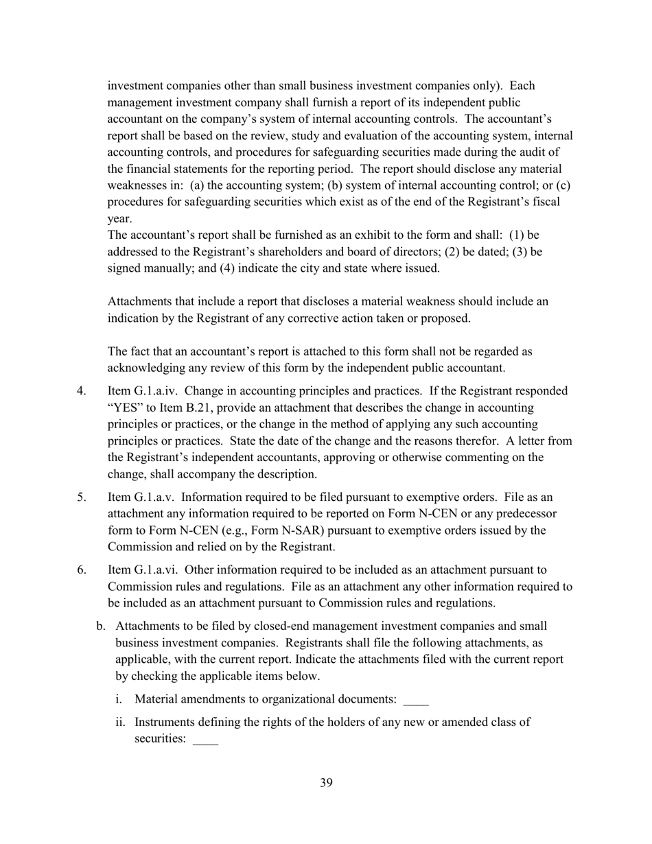 SEC Form 2846 (N-CEN) Annual Report for Registered Investment Companies, Page 40