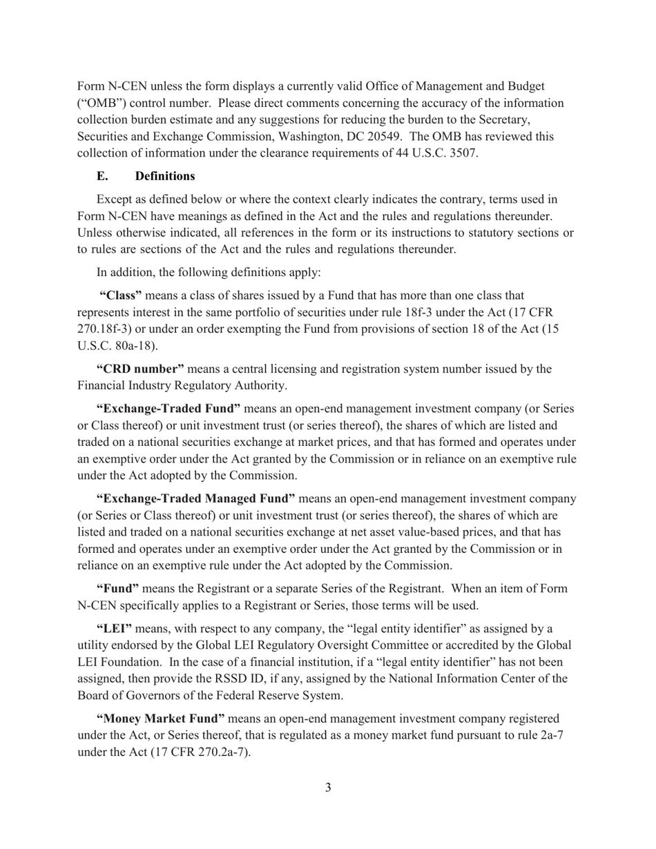 SEC Form 2846 (N-CEN) Annual Report for Registered Investment Companies, Page 4