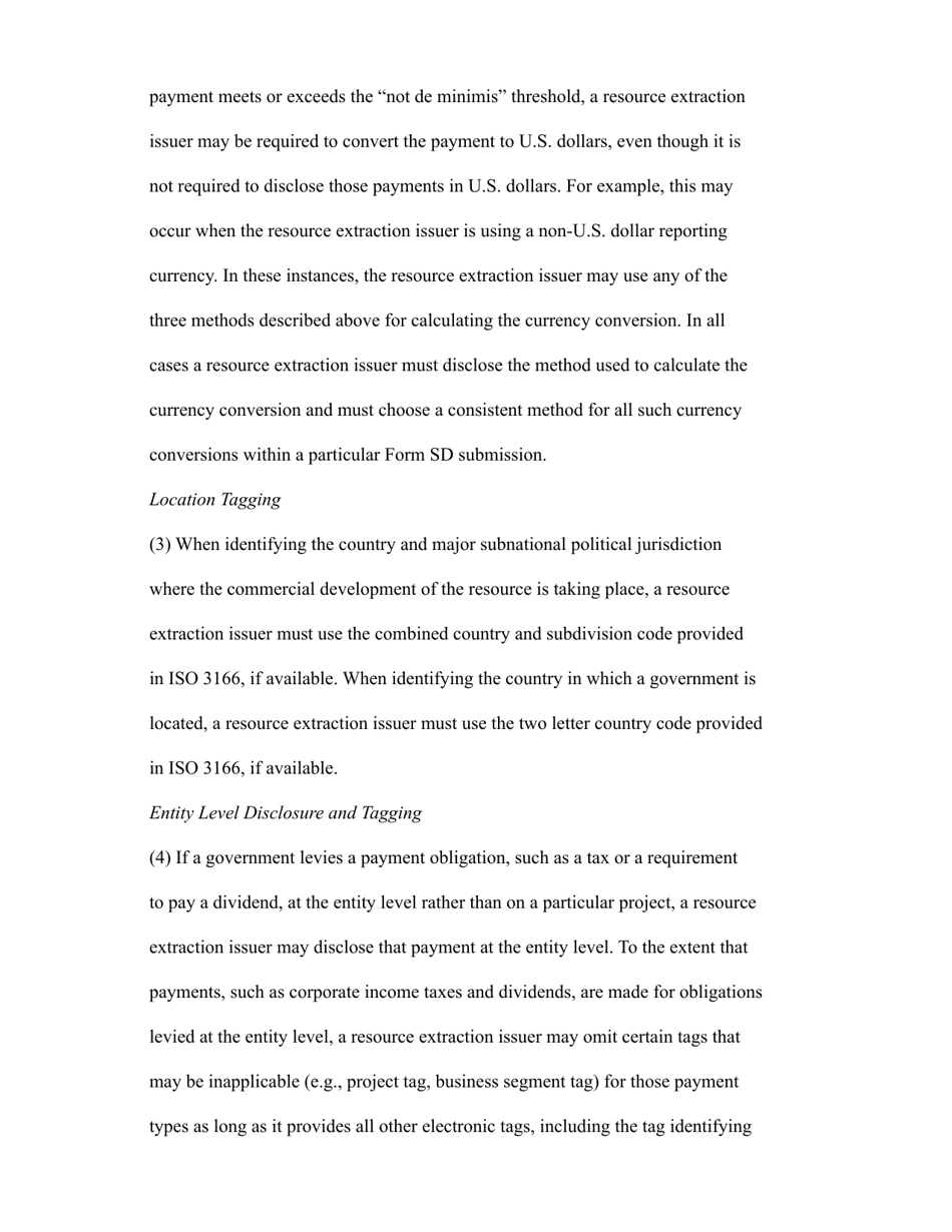 SEC Form 697 (SD) Specialized Disclosure Report, Page 18