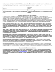ICE Formulario 60-001 Exencion De Privacidad Y Autorizacion De Divulgacion a Terceros (Spanish), Page 2