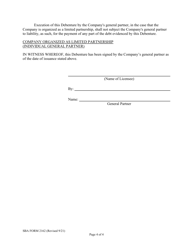 SBA Form 2162 10-yr Lmi Debenture Certification Form, Page 7