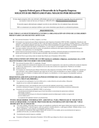 SBA Formulario 5 Solicitud De Prestamo Para Negocio Por Desastre (Spanish), Page 4