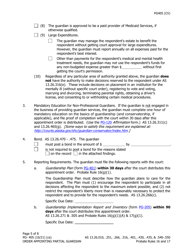 Form PG-405 Order Appointing Partial Guardian - Alaska, Page 5