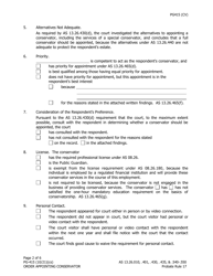 Form PG-415 Order Appointing Conservator - Alaska, Page 2