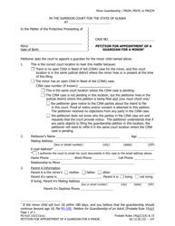 Form PG-610 &quot;Petition for Appointment of a Guardian for a Minor&quot; - Alaska