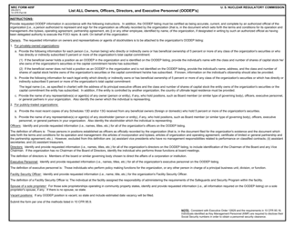 NRC Form 405F &quot;List All Owners, Officers, Directors, and Executive Personnel (Oodep's)&quot;, Page 2