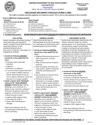 Form LI-400 &quot;Disclosure Document Checklist&quot; - Arizona