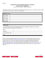 Form AO320 Notice Provider Application, Page 3