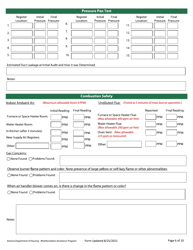 Residential Diagnostic Evaluation - Weatherization Assistance Program - Arizona, Page 6