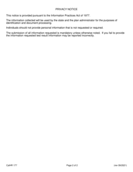 Form CALHR177 Drug/Alcohol Test Authorization - California, Page 2