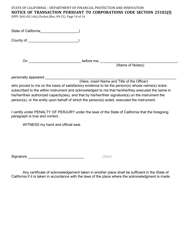 Form DFPI-260.102.14(C) Notice of Transaction Pursuant to Corporations Code Section 25102(F) - California, Page 14