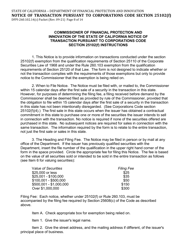 Form DFPI-260.102.14(C) Notice of Transaction Pursuant to Corporations Code Section 25102(F) - California, Page 8
