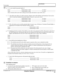 Form ADOPT-200 Adoption Request - California, Page 5