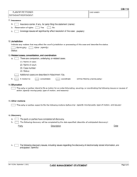 Form CM-110 Case Management Statement - California, Page 4