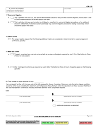 Form CM-110 Case Management Statement - California, Page 5