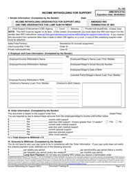Document preview: Form FL-195 Income Withholding for Support - California